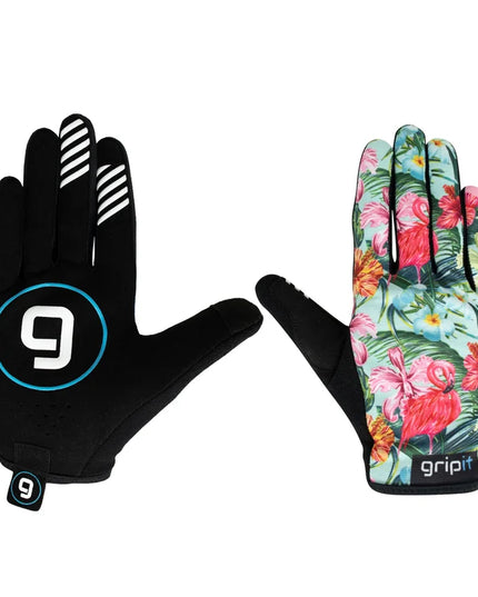 GripIt Freddy the Flamingo Floral | All Ride MTB Glove
