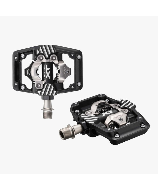 SHIMANO PEDAL, PD-M8220, DEORE XT, SPD, W/O REFLECTOR, W/CLEAT (CL-MT001), BLACK