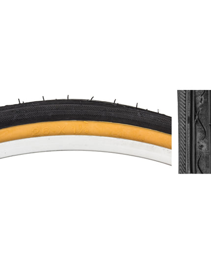 Sunlite Road Raised Center TIRE SUNLT 26x1-3/8
