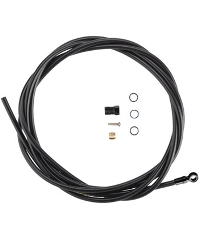 Shimano SM-BH90-SBM High Pressure Disc Brake Hose Kit with Black Banjo Fitting - 2000mm, W/O Banjo Bolt, Black