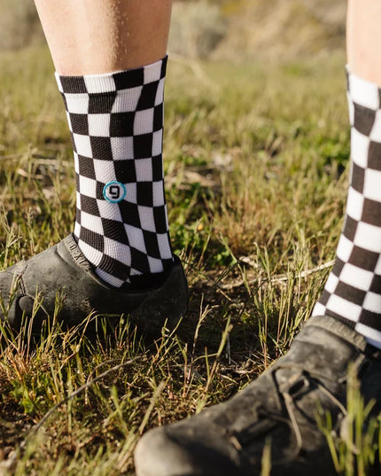 GripIt Checkered Flag | Performance MTB Socks