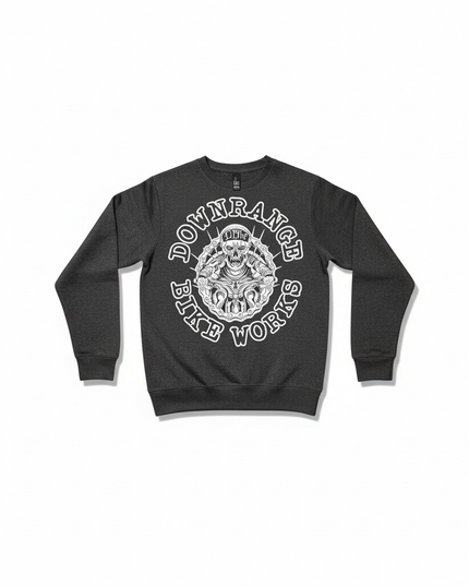 Downrange Bike Works Premium Crewneck Pullover