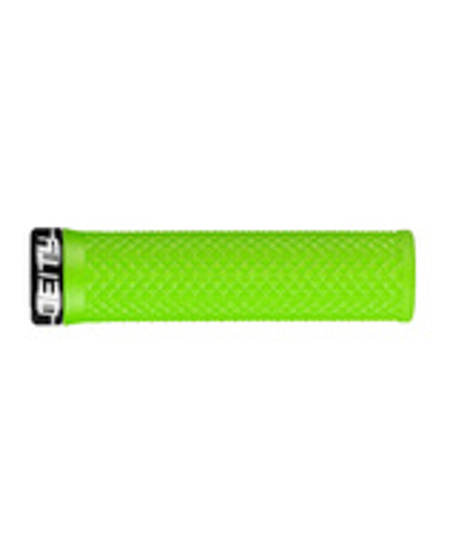 Deity Lockjaw Lock On Bike Grips, Green