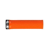 Deity Lockjaw Lock On Bike Grips, Orange
