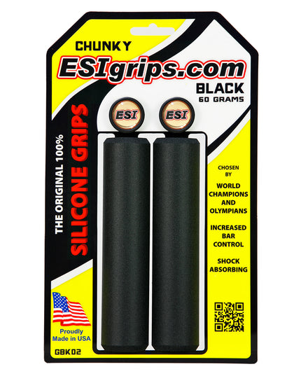 ESI grips MTB Chunky Silicone Grips, Black