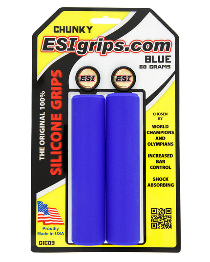 ESI grips MTB Chunky Silicone Grips, Blue