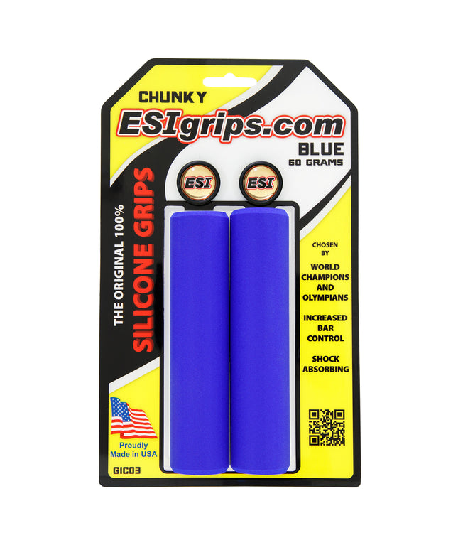 ESI grips MTB Chunky Silicone Grips, Blue
