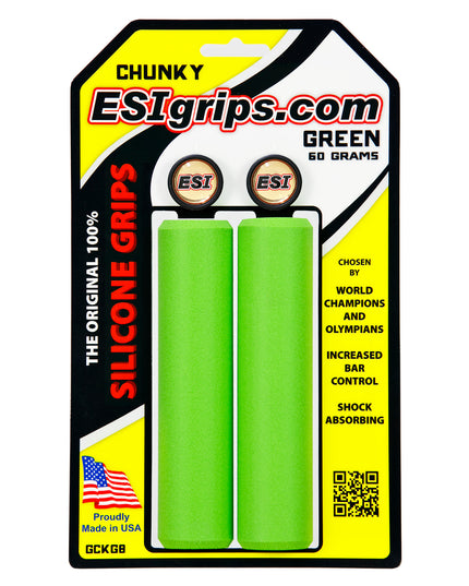 ESI grips MTB Chunky Silicone Grips, Green