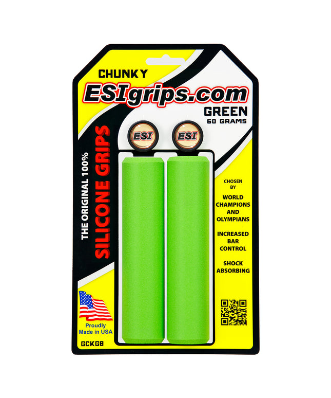 ESI grips MTB Chunky Silicone Grips, Green