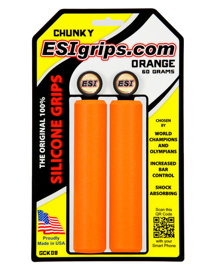 ESI grips MTB Chunky Silicone Grips, Orange