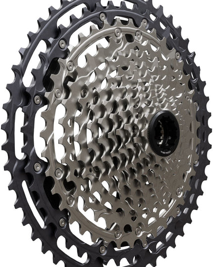 Shimano Deore XT CS-M8200-12 Cassette - 12-Speed, 10-51t, Hyperglide+, Micro Spline, Gray/Silver