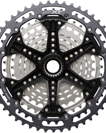 Shimano Deore XT CS-M8200-12 Cassette - 12-Speed, 10-51t, Hyperglide+, Micro Spline, Gray/Silver