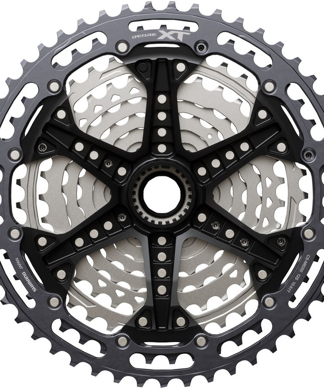 Shimano Deore XT CS-M8200-12 Cassette - 12-Speed, 10-51t, Hyperglide+, Micro Spline, Gray/Silver
