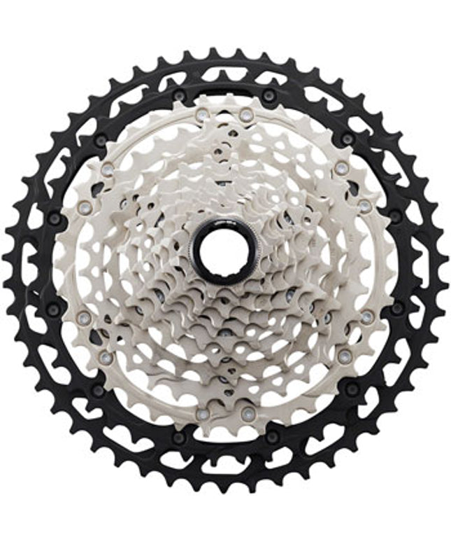 Shimano XT CS-M8100 Cassette - 12-Speed, 10-45t, Silver/Black, Micro Spline