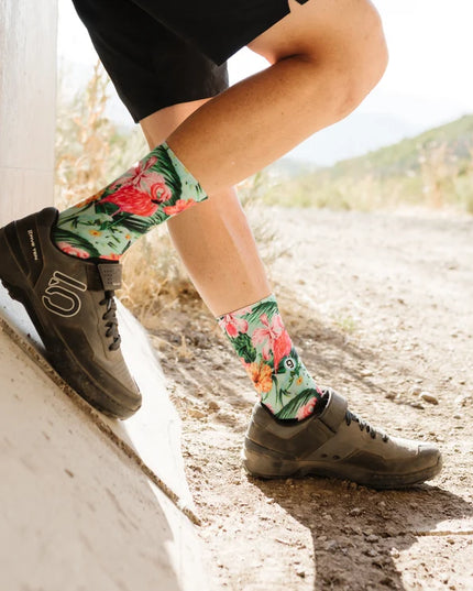 GripIt Freddy the Flamingo | Performance MTB Socks