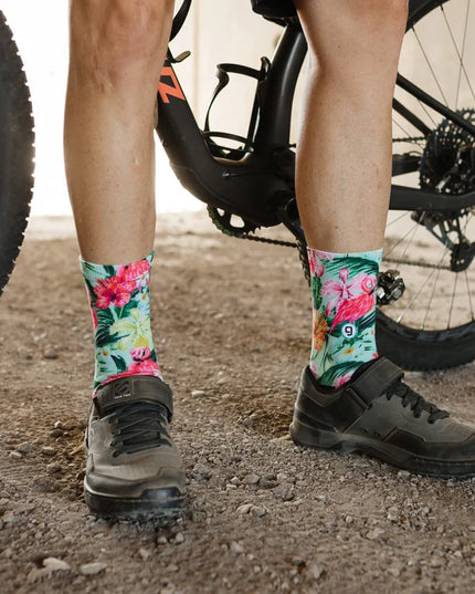 GripIt Freddy the Flamingo | Performance MTB Socks