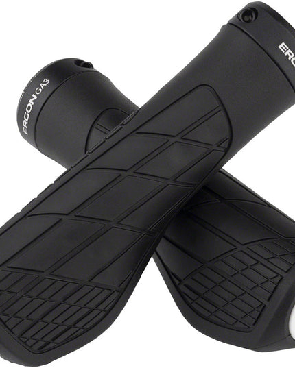 Ergon GA3 Grips - Black, Lock-On, Large