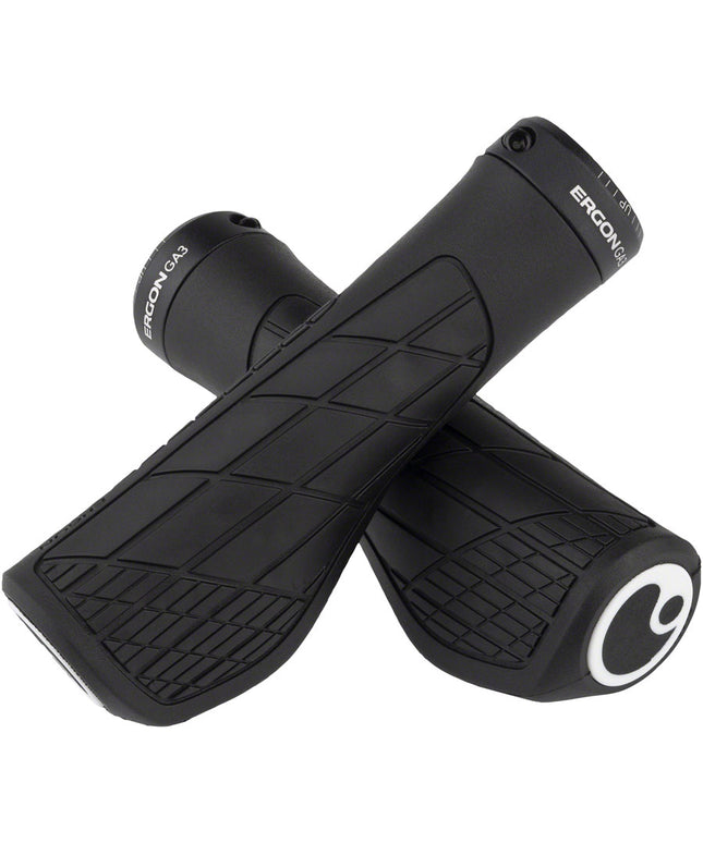 Ergon GA3 Grips - Black, Lock-On, Large
