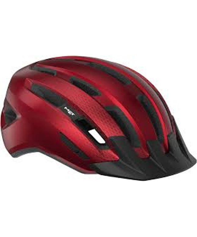 MET Downtown MIPS Helmet - Red, Glossy