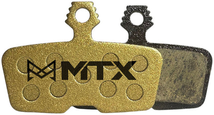 MTX 185 Gold Label RACE Disc Brake Pads 2-Piston, Knurled Tab, Single Set