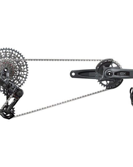 SRAM GX T-Type Eagle AXS Groupset, 165mm, Dark Polar