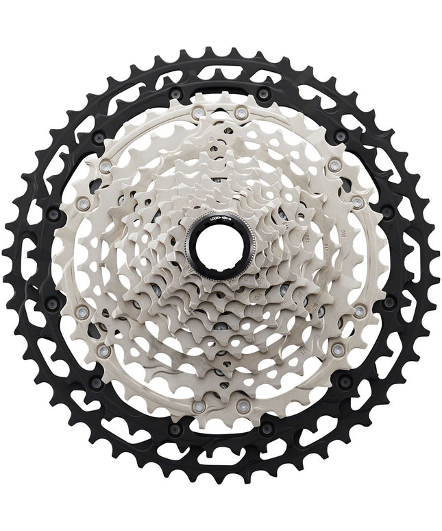 Shimano XT CS-M8100 Cassette - 12-Speed, 10-51t, Silver/Black, Micro Spline