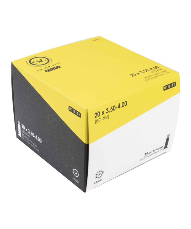 Sunlite Utili-T Standard Schrader Valve Tubes 20x3.50-4.00 SV 35mm 0d