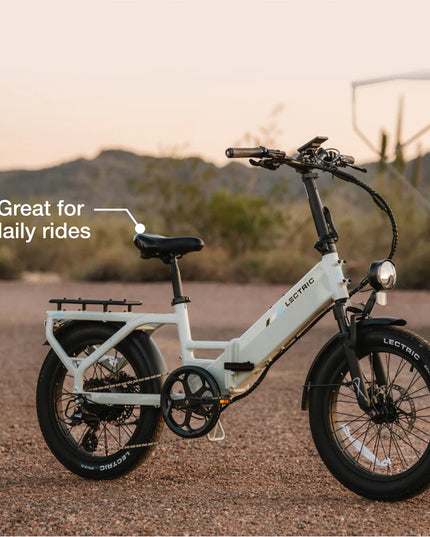 Lectric XP4 750 Step-Thru Stratus White Long Range eBike