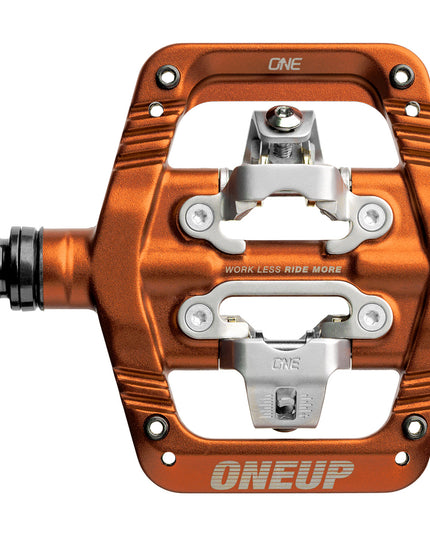 OneUp Components Clip Pedals, CrMo, Orange