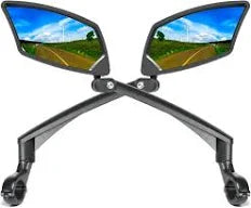 Handlebar Bike Mirror - Crystal Clear HD Glass L and R